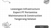 Lowongan Infrastructure Expert PT Pertamina Maintenance & Construction Tangerang Selatan Lowongan Infrastructure Expert PT Pertamina Maintenance & Construction Tangerang Selatan
