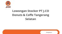 Lowongan Stocker PT J.CO Donuts & Coffe Tangerang Selatan