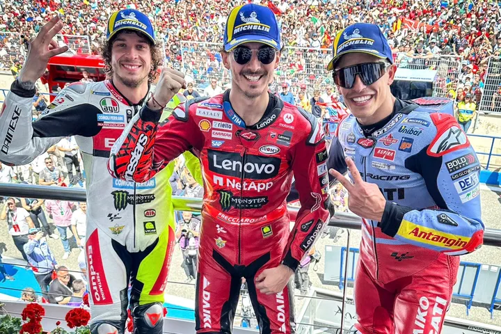 Bagnaia Hattrick Jerez! Marquez Kembali Podium MotoGP Spanyol 2024
