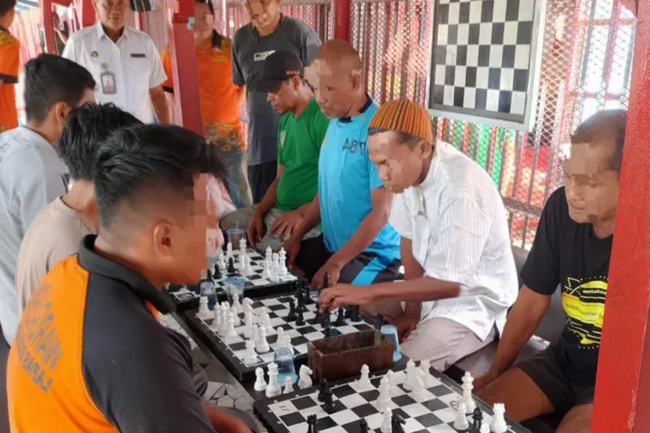 Catur: Rehabilitasi dan Hiburan Warga Binaan Lapas Banjarmasin