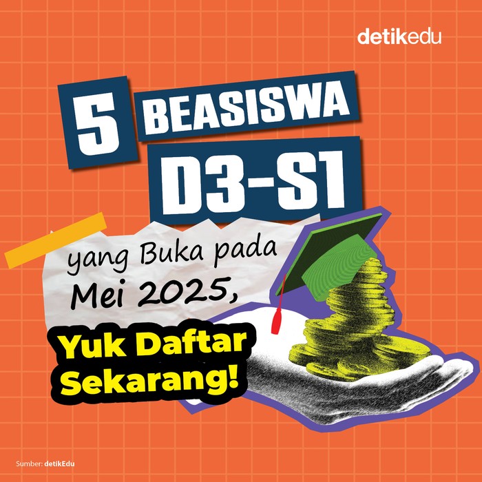 Raih Beasiswa D3-S1 Mei 2025: 5 Pilihan Terbaik, Daftar Sekarang!