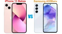 iPhone 13 Bekas vs Samsung A55 5G Baru: Mana Lebih Untung?