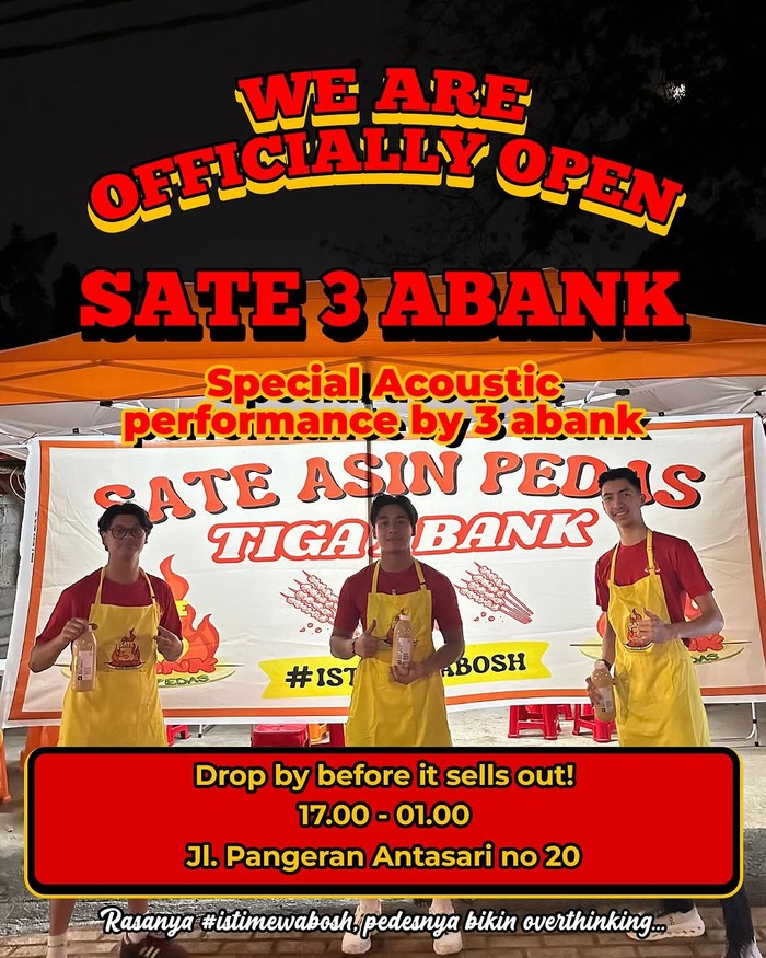 Mantan Vokalis B3, Bevan Putera, Kini Sukses Jual Sate Ayam