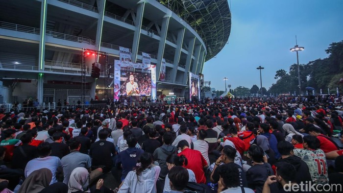 Stadion GBK Padat: Antusiasme Nobar Meski Timnas Kalah